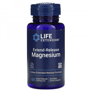 Life Extension, Длительное Выделение Магния, 30 Растительных капсул Life Extension, Длительное Выделение Магния, 30 Растительных капсул