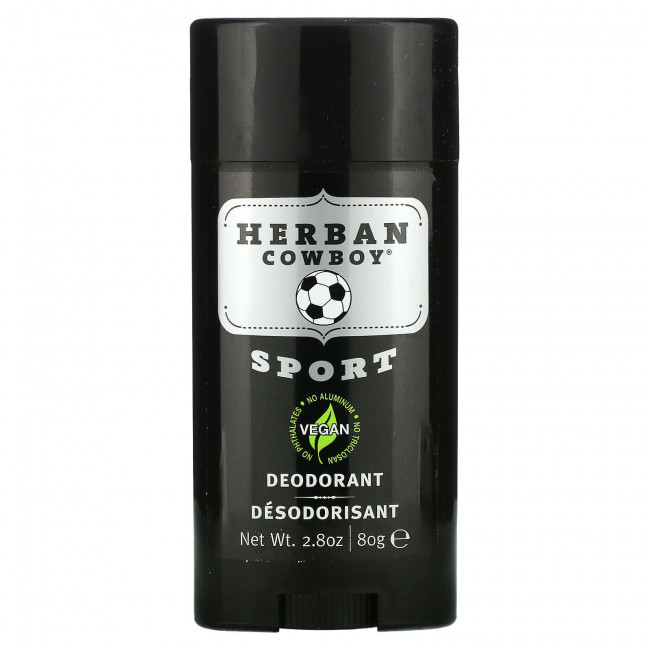 Herban Cowboy, Sport, дезодорант с максимальной защитой, 2,8 унции (80 г) Herban Cowboy, Sport, дезодорант с максимальной защитой, 2,8 унции (80 г)