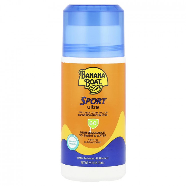 Солнцезащитный роликовый лосьон Banana Boat Sport™ Ultra, SPF 60+, 75 мл (2,5 жидких унции)