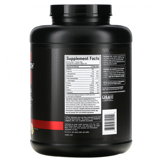 Muscletech, Nitro Tech, 100% Whey Gold, смесь сывороточных пептидов и изолята, французская ваниль, 2,27 кг (5 фунтов) Muscletech, Nitro Tech, 100% Whey Gold, смесь сывороточных пептидов и изолята, французская ваниль, 2,27 кг (5 фунтов)