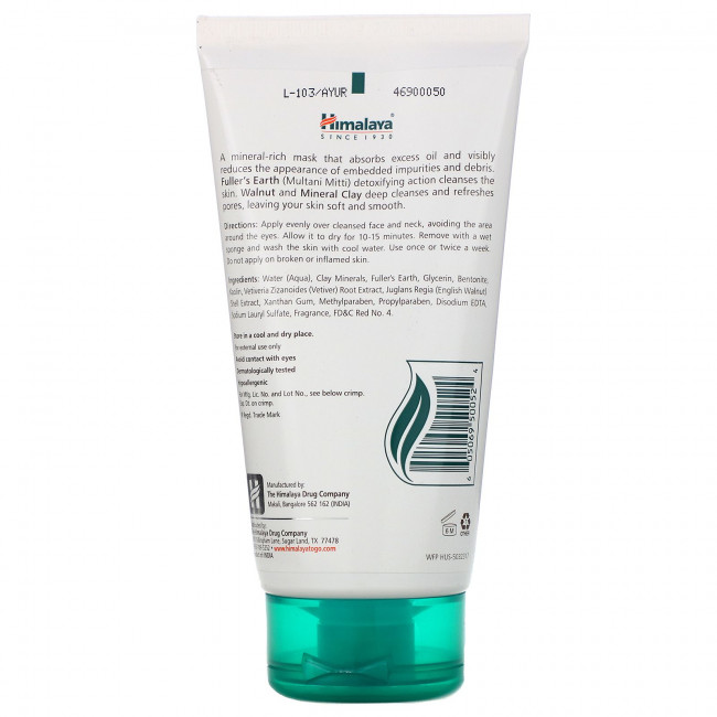 Himalaya, очищающая грязевая маска, 150 мл (5,07 жидк. унции)