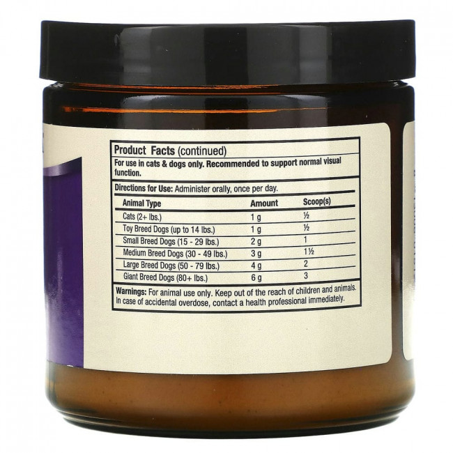 Dr. Mercola, Поддержка глаз для кошек и собак, 180 г (6,34 унции)