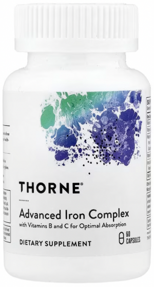 Thorne Research, Ferrasorb, железо с кофакторами, 60 капсул Thorne Research, Ferrasorb, железо с кофакторами, 60 капсул