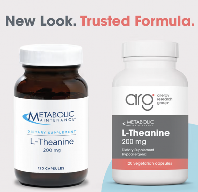 Metabolic Maintenance, L-теанин, 200 мг, 120 капсул