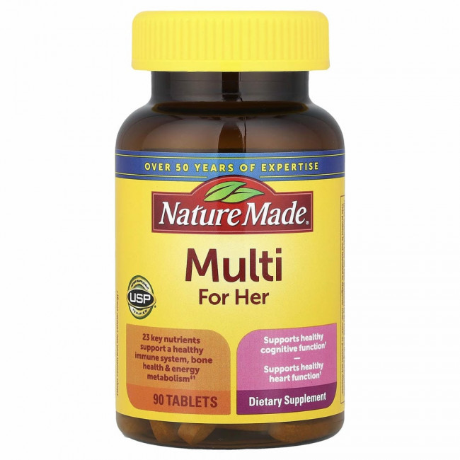 Nature Made, Мультивитамины для женщин, 90 таблеток