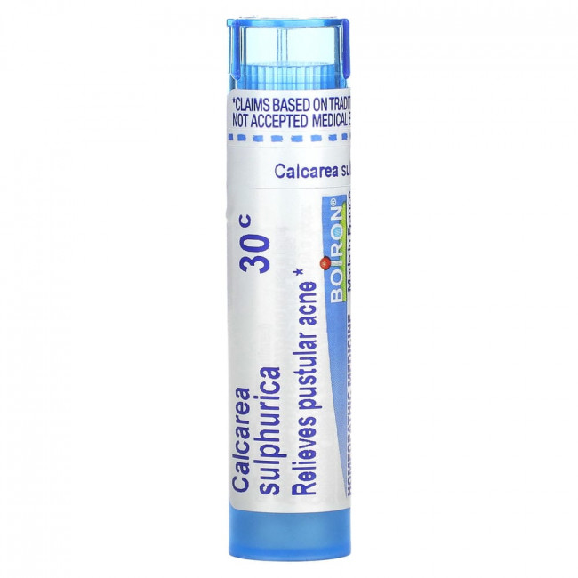 Boiron, Calcarea Sulphurica, 30C, Средство от акне, Примерно 80 гранул (Товар снят с производства)