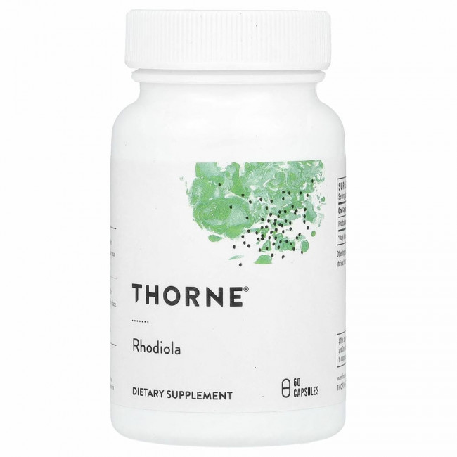 Thorne Research, Родиола, 60 вегетарианских капсул