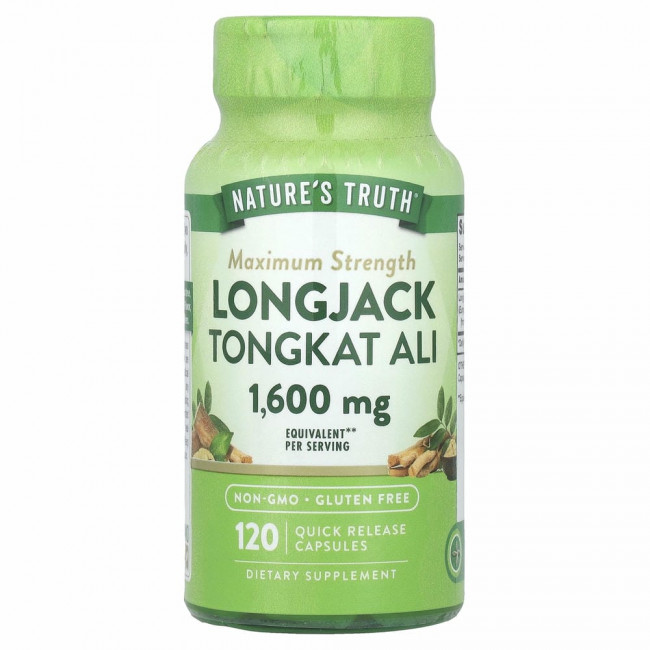 Nature's Truth, Longjack Tongkat Ali, 800 мг, 120 капсул быстрого действия
