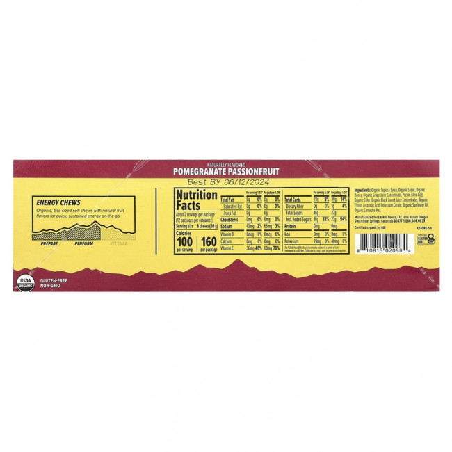 Honey Stinger, Energy Chews, гранат и маракуйя, 12 пакетиков по 50 г (1,8 унции) Honey Stinger, Energy Chews, гранат и маракуйя, 12 пакетиков по 50 г (1,8 унции)